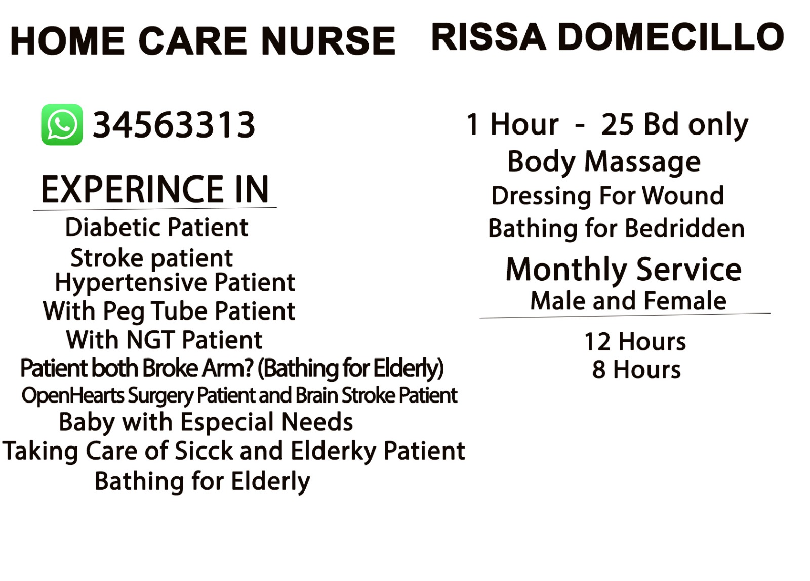 Home care nurse