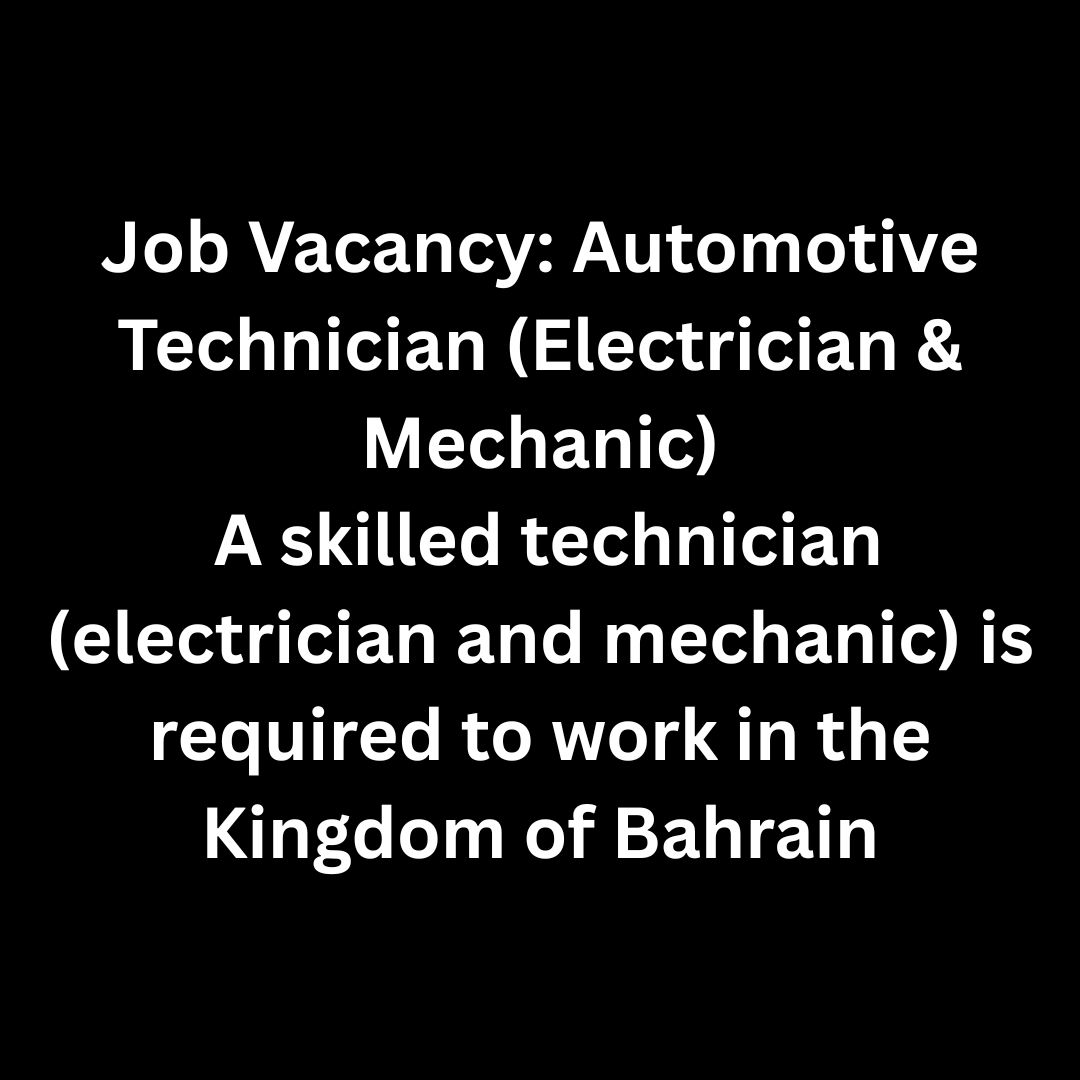 Mechanic and Electrician 