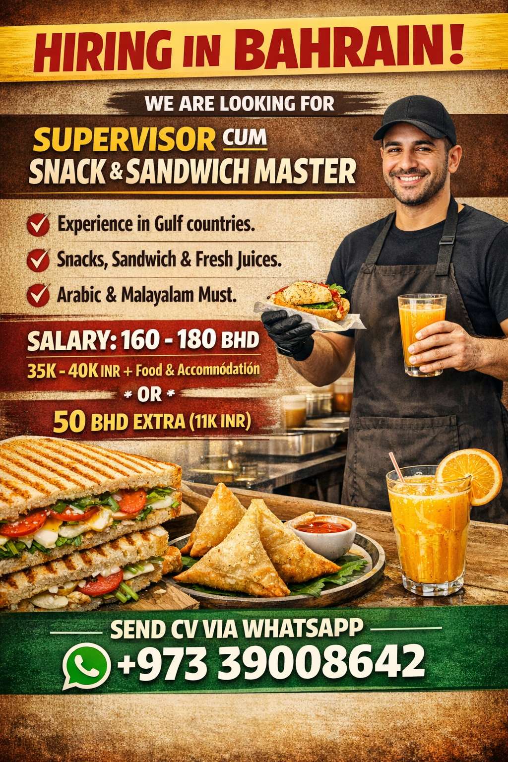 Cafe staff multi tasker